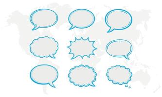 Clean and Creative Speech Bubbles Ready for Your Words. vector