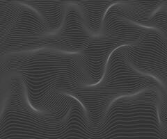 Abstract Dark Grey Wave Background Elegant Linear Pattern Modern Design vector