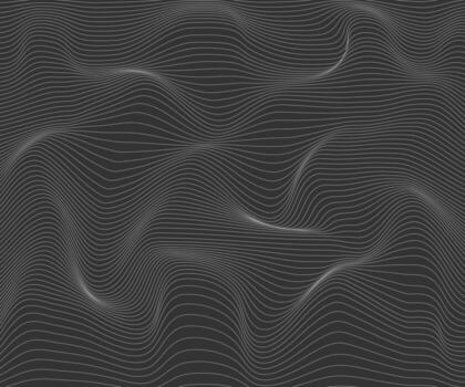 Abstract Dark Grey Wave Background Modern Minimalist Design Elegant Linear Pattern vector
