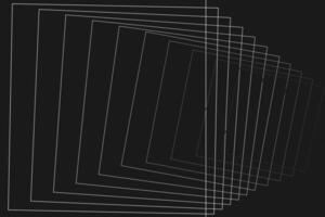 Abstract Kinetic Background Modern Geometric Design with Overlapping White Lines on Black vector