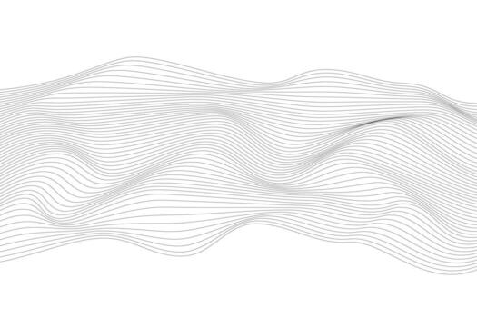 Abstract Wave Background Elegant Minimalist Line Art Design Flowing Curves Dynamic Pattern vector