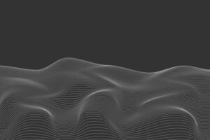 Abstract Dark Grey Wave Background Elegant Linear Pattern Modern Design Illustration vector