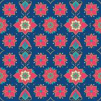 Colorful floral pattern design vector