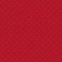 Deep red Japanese themed circular pattern design vector