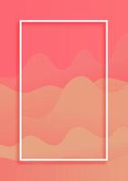 Abstract gradient background with white frame vector