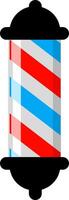 barbershop retro lamp for accessories in shop illustration design vector