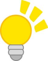 Idea lamp illustration. Fit for idea proposal. vector