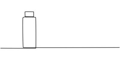 Flash drive linear icon. Continuous outline of a Flash drive vector