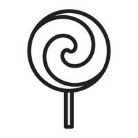 Lollipop line icon vector