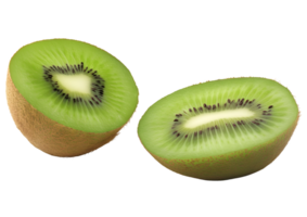 Kiwi fruit with transparent background for culinary and design applications. png