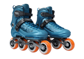 Charming roller skates illustration with a transparent background in format, suitable for children's products and playful branding. png