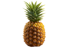Pineapple image with a transparent background for versatile usage in designs. png