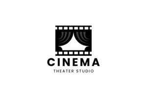 Creative cinema icon combining camera and screen. Suitable for vloggers or content creators. vector