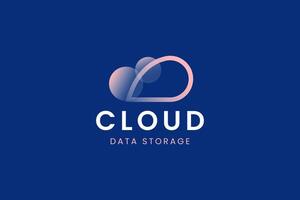 Creative cloud concept for innovation, digital networks, or internet-based services. vector