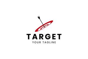 Sharp bullseye logo representing accuracy and success. Great for startups or business solutions. vector