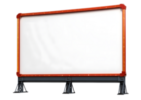 Fun drive-in movie screen illustration with a transparent background in format, suitable for family-oriented projects and event themes. png