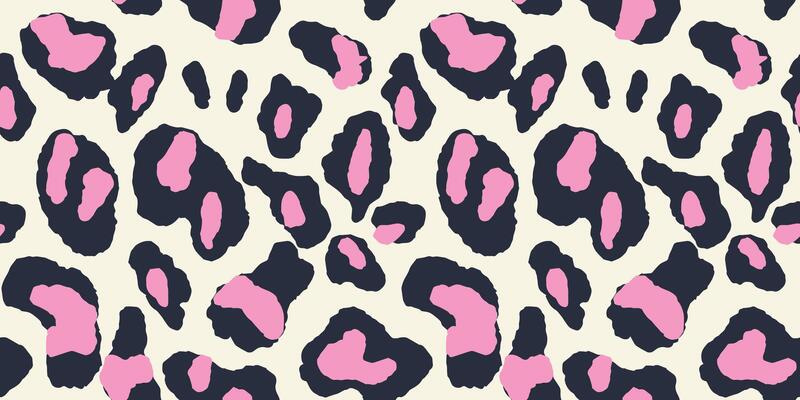 animal skin and fur print seamless pattern with nature whimsical shapes, spots, dots and lines with textures. Vibrant jungle boho print. Modern exotic collage geometric illustration