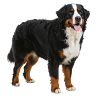 Majestic Bernese Mountain Dog Portrait A Stunning Canine Image png