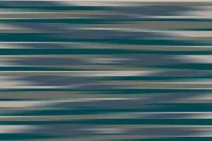 Teal and Grey Ikat Textile with Horizontal Lines. vector
