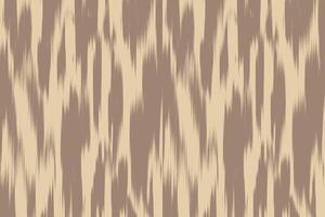 Abstract Ikat Fabric Texture in Brown and Beige Tones. vector