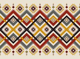 American Navajo pattern design. Ethnic ornament on the carpet. Aztec style. Tribal. motif. Boho, clothing, textile, wrapping, background, wallpaper, carpet, embroidery, print vector