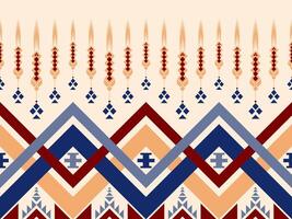 Ethnic pattern. Tribal geometric background. Aztec Boho geometric pattern. vector