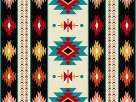 Geometric Tribal Textile Design. Navajo pattern design. Native American style. vector