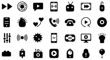 various icons for various devices and devices vector