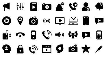 a collection of icons for various devices vector