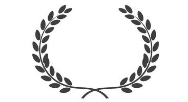 A laurel wreath icon set vector
