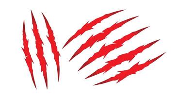 red claws on a white background vector