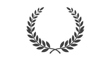 laurel wreath icon on a white background vector