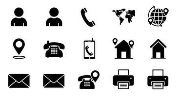 various icons of various types of people and objects vector