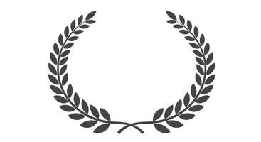 a laurel wreath icon vector