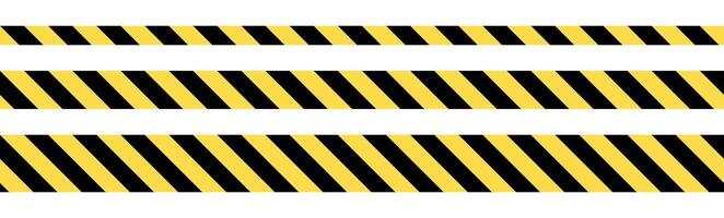 Striking bands of yellow and black stripes on white background, commonly used to denote caution, hazards, or restricted areas, conveying a visual warning message. vector