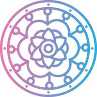 Mandala Polished Tech Badge vector