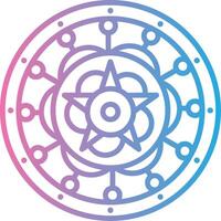 Mandala Simple Web Tag vector