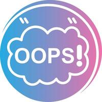 Oops Dynamic Creative Piece vector