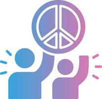 Peace Sign Smart Visual Mark vector