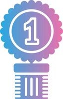 1st Prize Polished Tech Badge vector