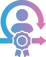 Expert Streamlined Line Drawing vector