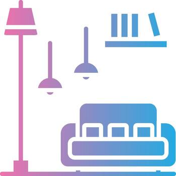 Sofa Dynamic UI Symbol vector