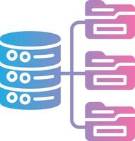 Database Elegant Line Drawing vector