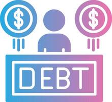 Debt Functional Web Symbol vector