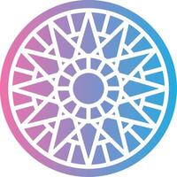 Mandala Polished Interface Symbol vector