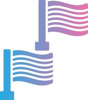 Flag Optimized Line Drawing vector
