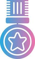 Medal Bold Shape Icon vector