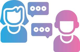 Conversation Sleek Icon Frame vector