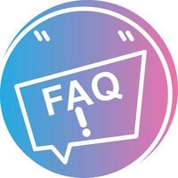 Faq Optimized Visual Mark vector