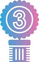 3rd Prize Sleek Icon Frame vector